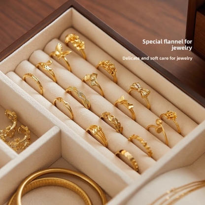 Solid wood jewelry box