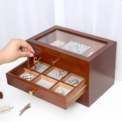 Vintage-style jewelry storage box
