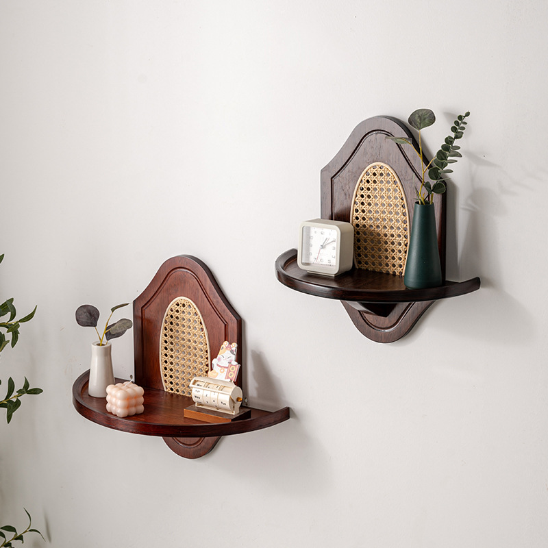 Vintage wall decoration storage shelf