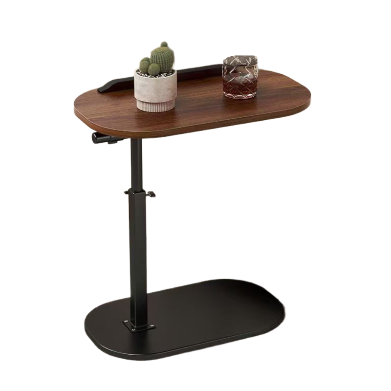 Simple adjustable lifting and moving side table with reversible function