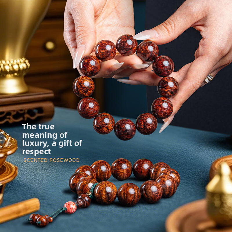 Hainan Golden Base Purple Oil Pear Bracelet