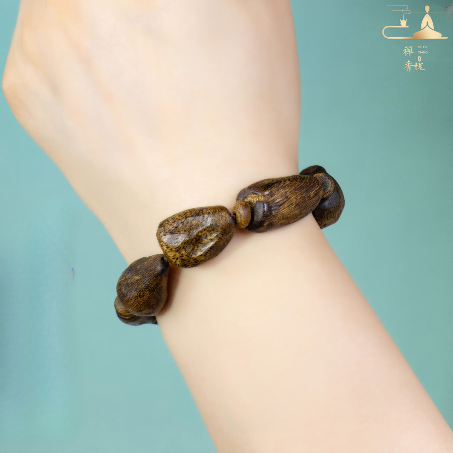 Vietnamese Submerged Natural Nha Trang Authentic White Agarwood Bracelet