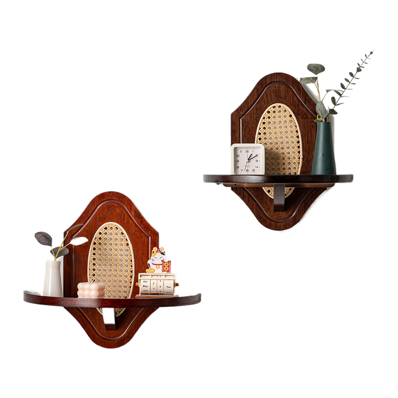 Vintage wall decoration storage shelf