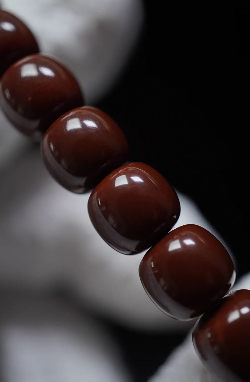 [High-Density Full-Color] Southern Red Barrel Bead Multi-Wrap Curio Bracelet | Oily Texture Collectible Handpiece