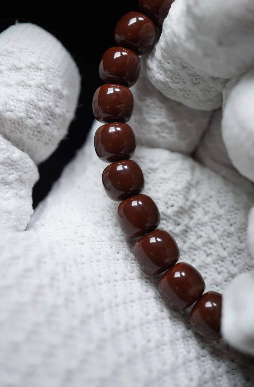 [High-Density Full-Color] Southern Red Barrel Bead Multi-Wrap Curio Bracelet | Oily Texture Collectible Handpiece