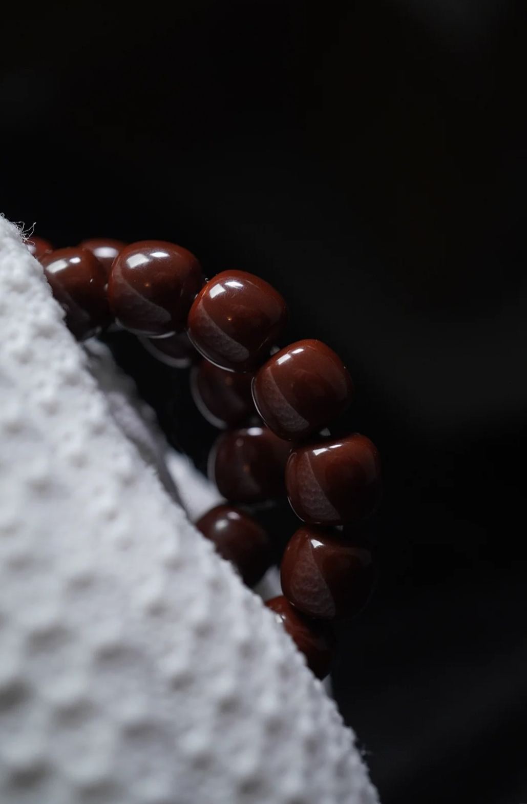 [High-Density Full-Color] Southern Red Barrel Bead Multi-Wrap Curio Bracelet | Oily Texture Collectible Handpiece