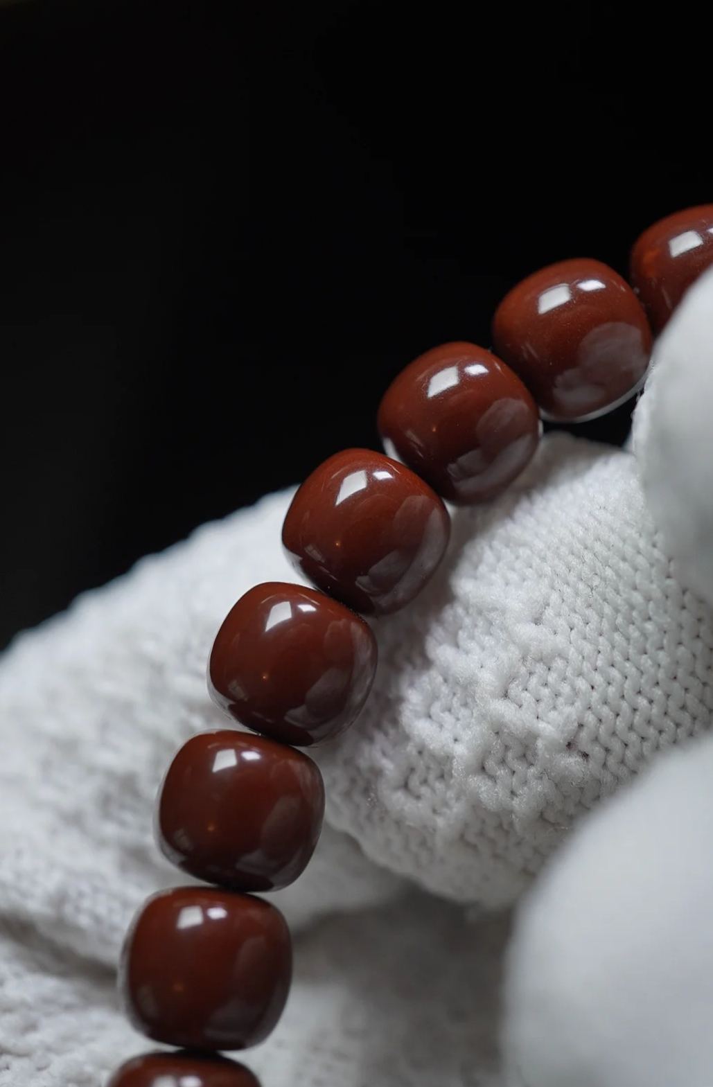 [High-Density Full-Color] Southern Red Barrel Bead Multi-Wrap Curio Bracelet | Oily Texture Collectible Handpiece