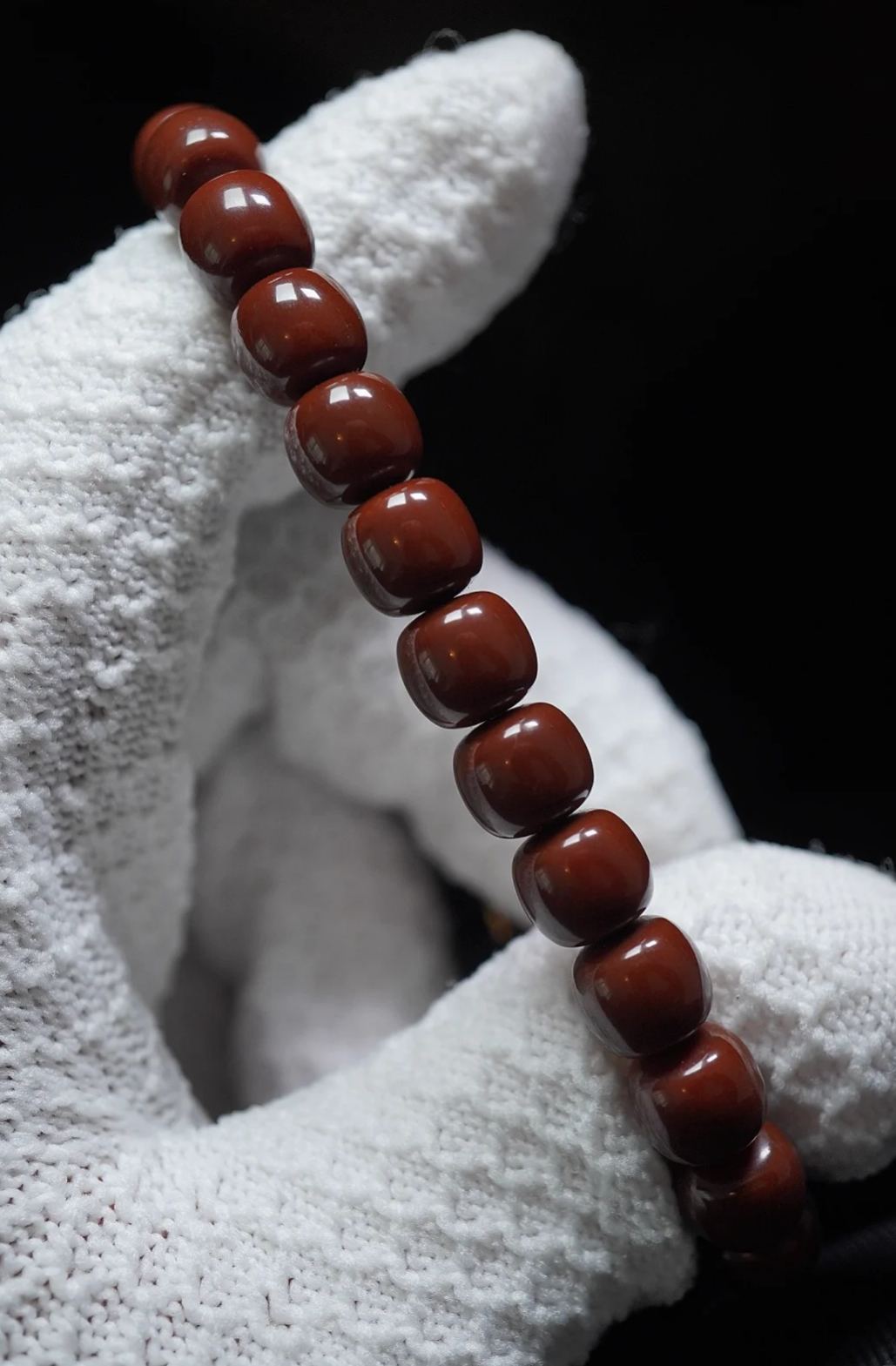 [High-Density Full-Color] Southern Red Barrel Bead Multi-Wrap Curio Bracelet | Oily Texture Collectible Handpiece