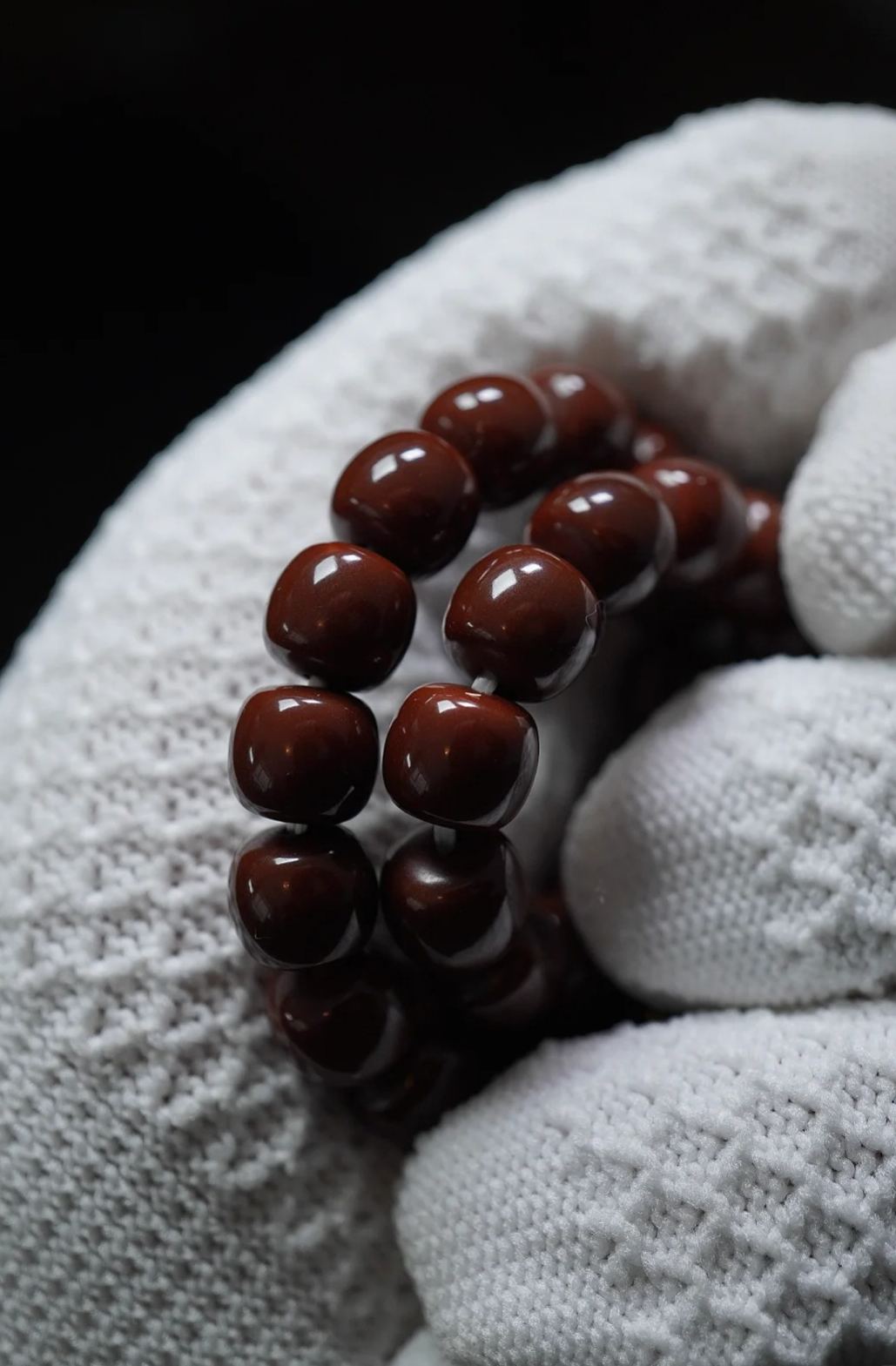 [High-Density Full-Color] Southern Red Barrel Bead Multi-Wrap Curio Bracelet | Oily Texture Collectible Handpiece