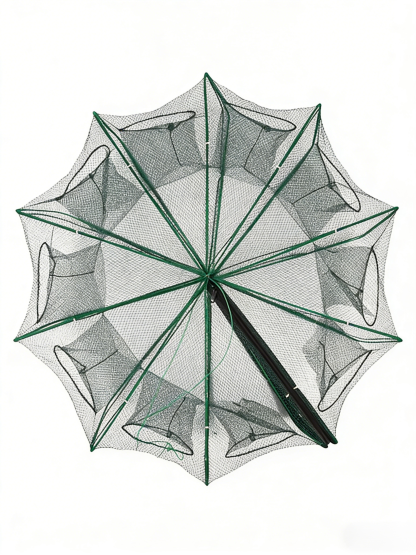 [Mistrz wędkarstwa] Automatycznie składa i pogrubia klatkę wędkarską