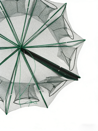 [Mistrz wędkarstwa] Automatycznie składa i pogrubia klatkę wędkarską