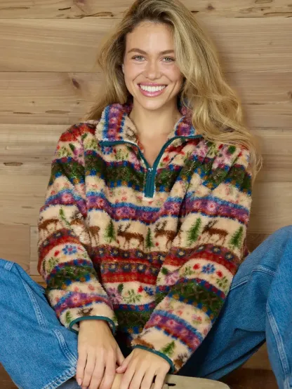 Coziest Quarter Zip Pullover Sweatshirt