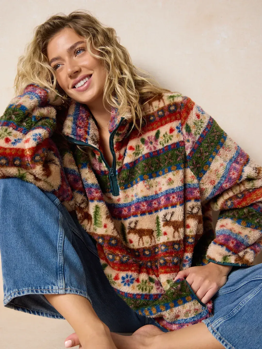 Coziest Quarter Zip Pullover Sweatshirt