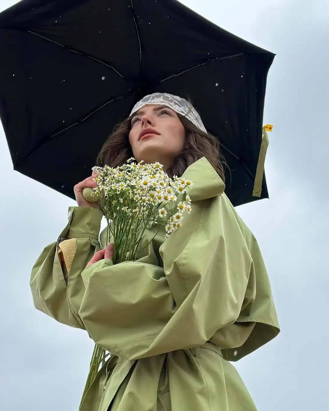 Light Olive Oversized Trench Coat