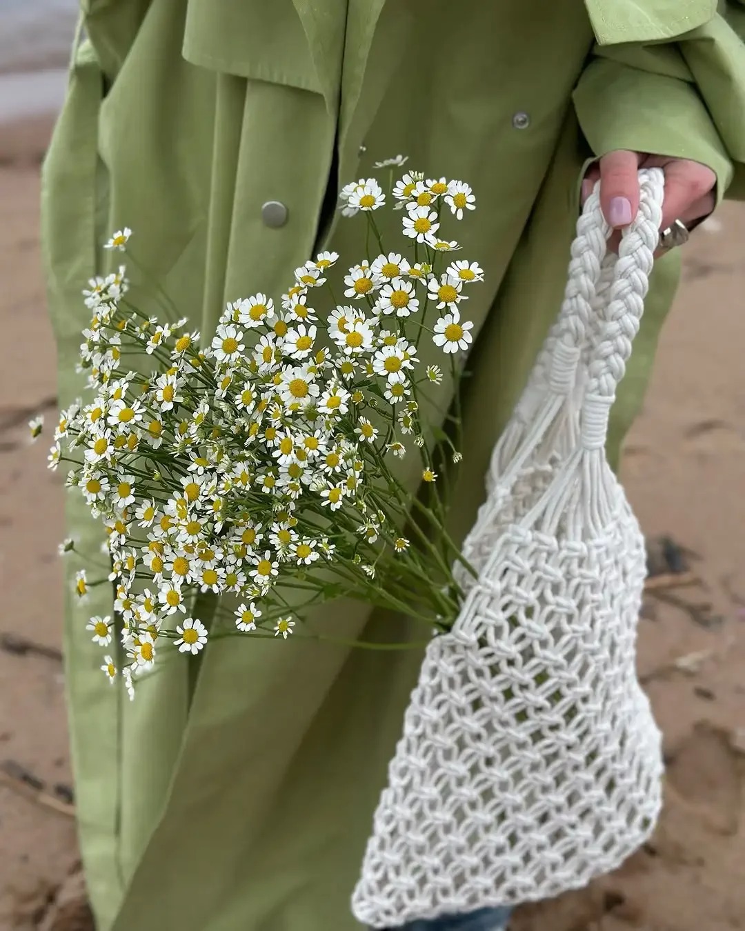 Light Olive Oversized Trench Coat