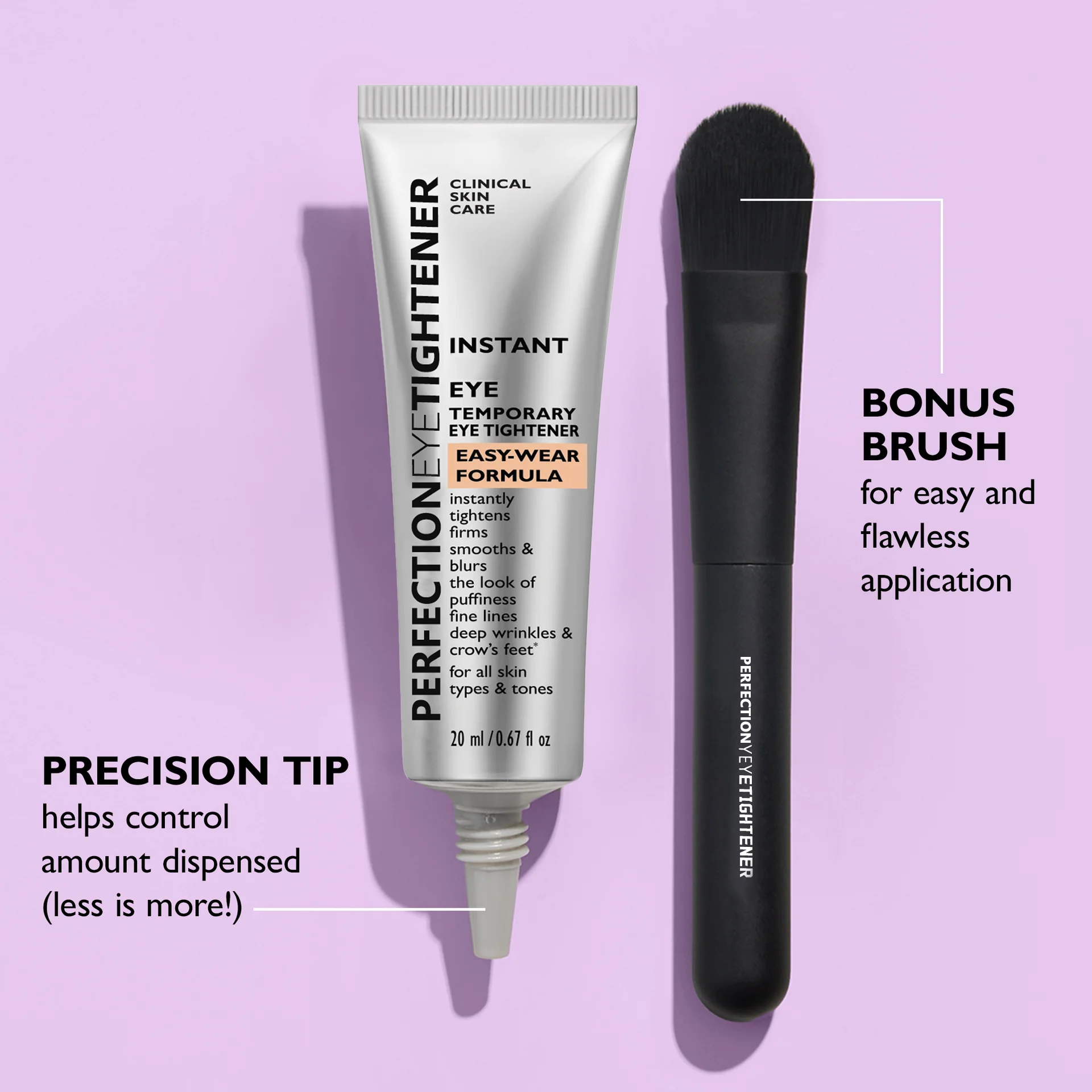  Instant Eye Tightener Easy-Wear Formula With Brush Free!