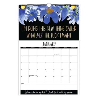 Here We F*cking Go Again: 2026 Swear Calendar for Tired-Ass Women