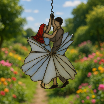 💃🤘 Handmade Stained Glass Spinner