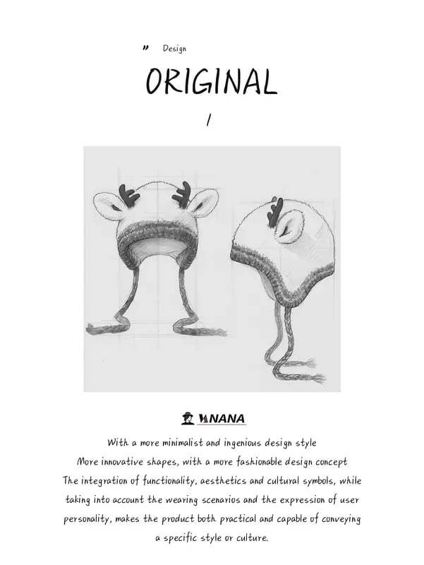 Original design Festive Christmas Antler Hat