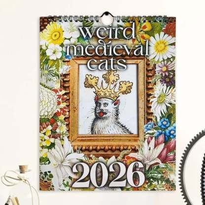 🔥🐱Whimsical Medieval Cats 2026 Calendar⚔️📅