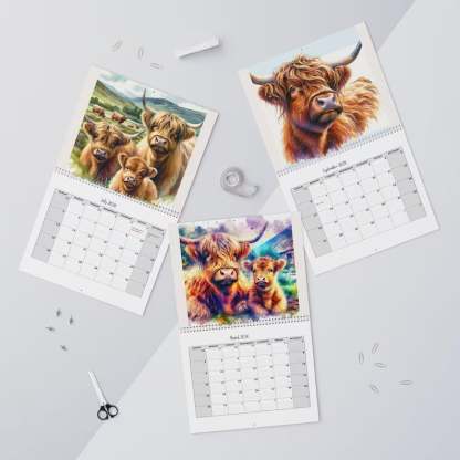 🐮Highland Cow Calendar 2026📅