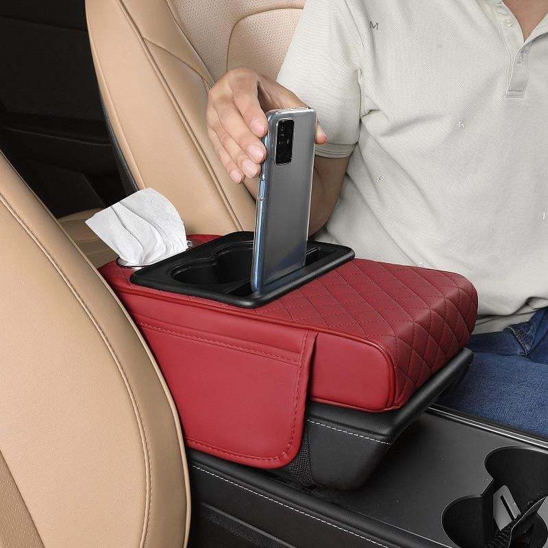 ⏰Final 3 Hours: Only $19.99🎉Multifunctional PU Leather Car Armrest Box Mat