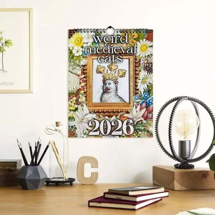 🔥🐱Whimsical Medieval Cats 2026 Calendar⚔️📅