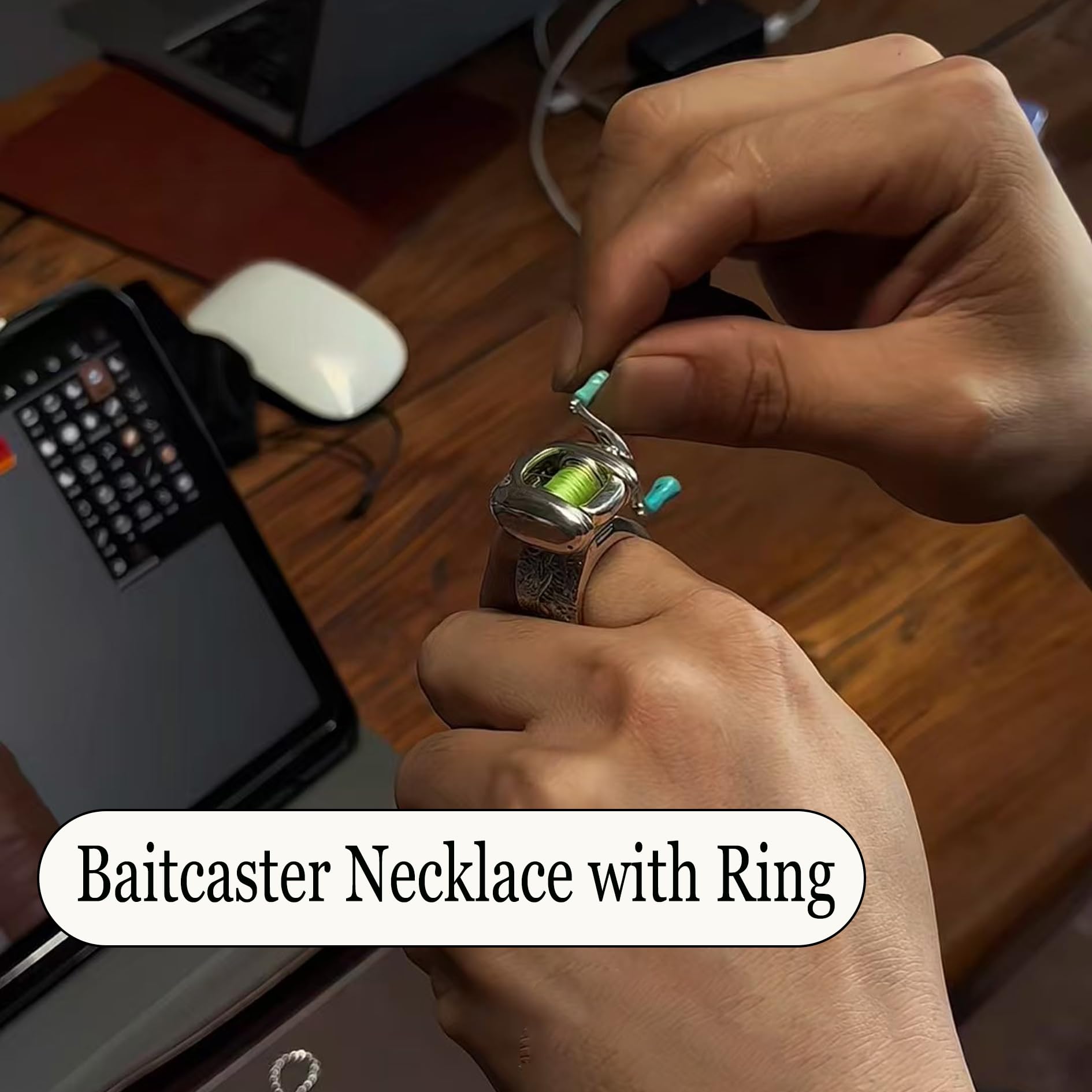 🎁Hot Sales Promotion 49% OFF🔥🎣Fishing Reel Jewelry Set