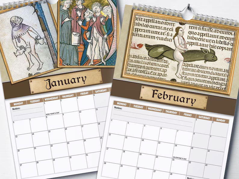 Medieval Dick Pics 2026 Calendar
