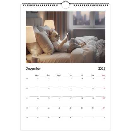 French bulldog Calendar 2026 - Daily Activities