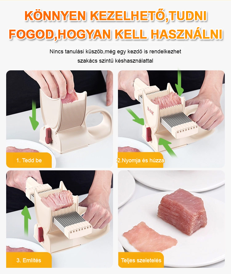 Nanokés Friss hús szeletelő