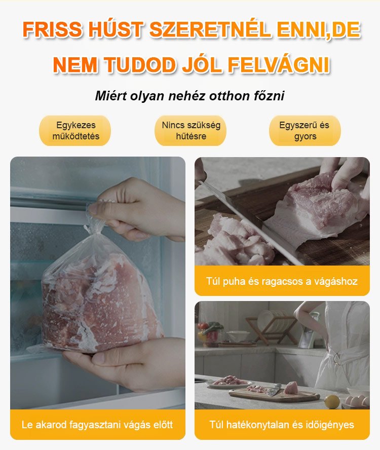 Nanokés Friss hús szeletelő