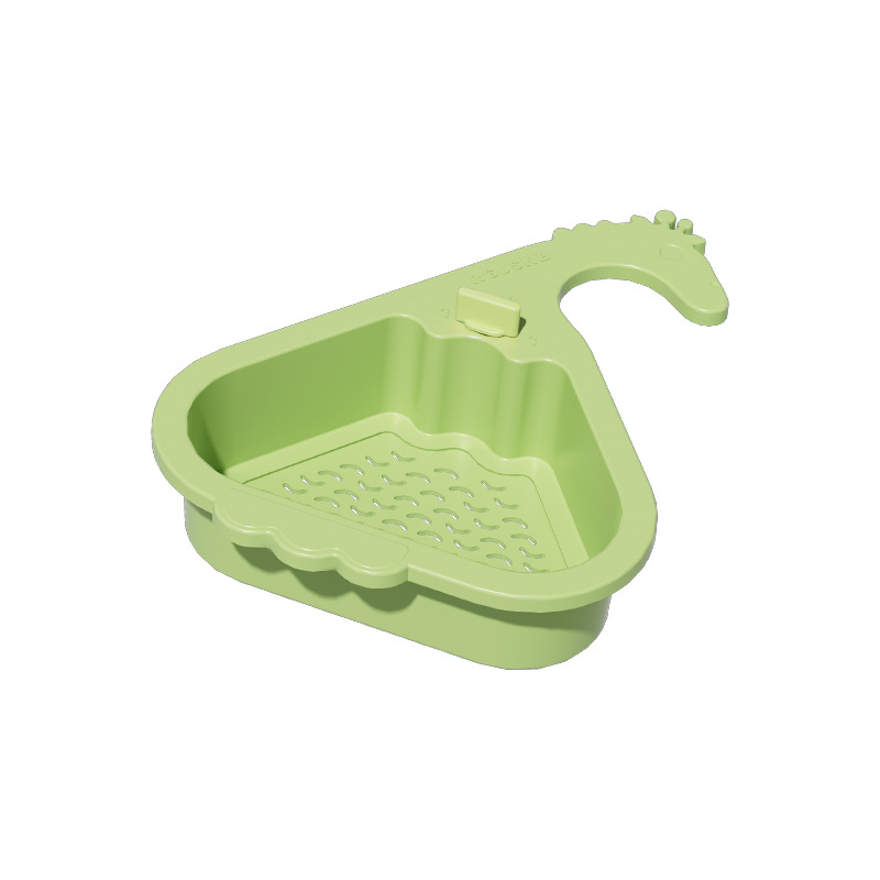 Konyhai mosogató háromszög alakú lefolyókosár, függő gyümölcs- és zöldségmaradék szűrőkosár