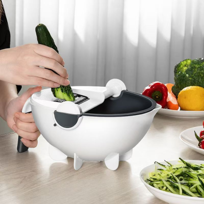 Multifunkcionális konyhai zöldségmosó, -lecsepegtető és -vágó eszköz Háztartási zöldség- és gyümölcsfeldolgozó kombinált mosogató