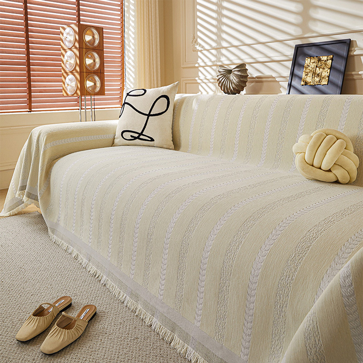 French cream sofa cover