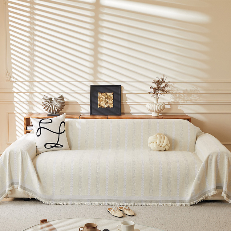 French cream sofa cover