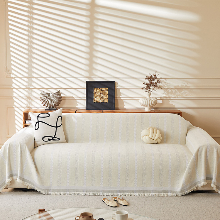 French cream sofa cover