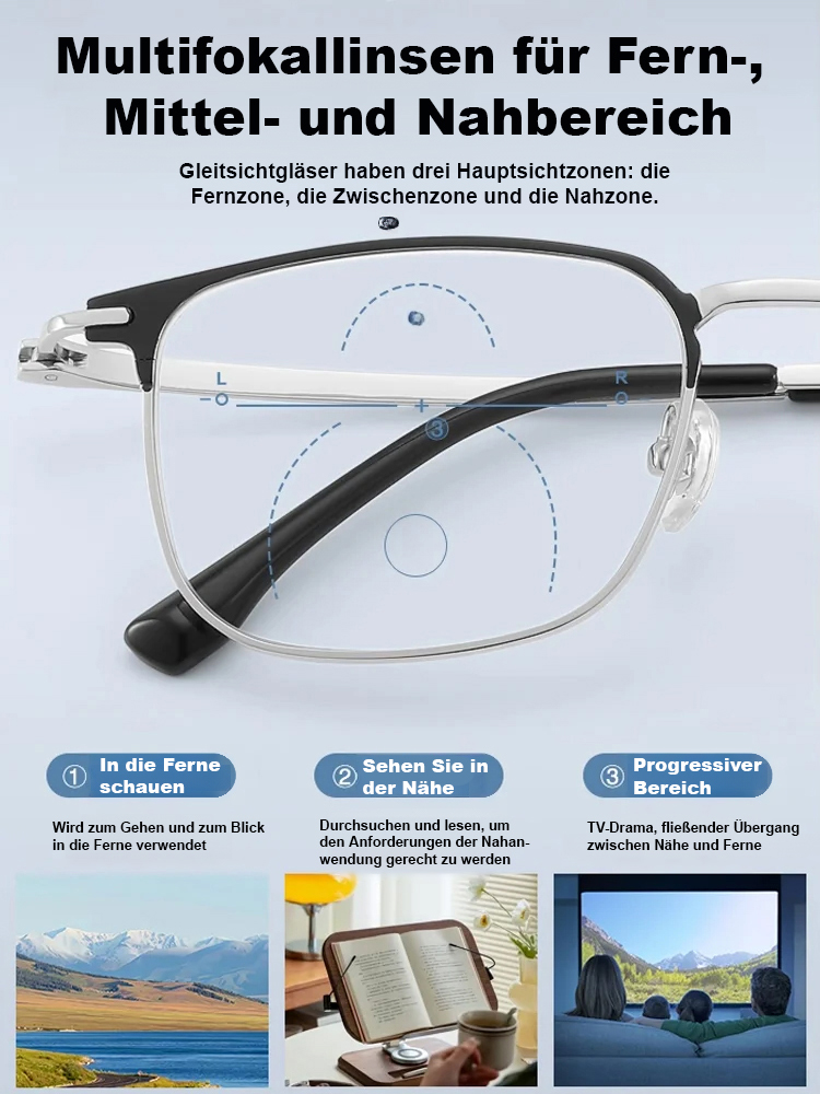 【Historisch niedriger Weihnachtspreis】Automatische Zoom- und Blaulichtschutz-Altersweitsichtbrille