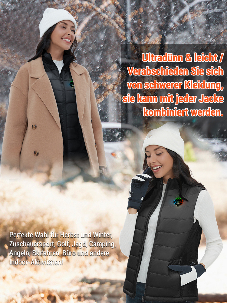 Dreistufige gesteuerte Baumwollfüllung verdickte elektrische Weste.