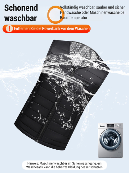 Dreistufige gesteuerte Baumwollfüllung verdickte elektrische Weste.