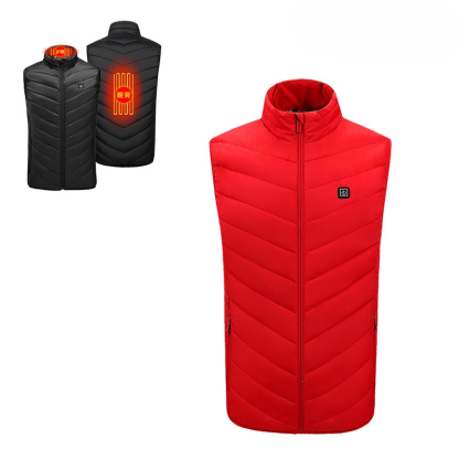 Dreistufige gesteuerte Baumwollfüllung verdickte elektrische Weste.