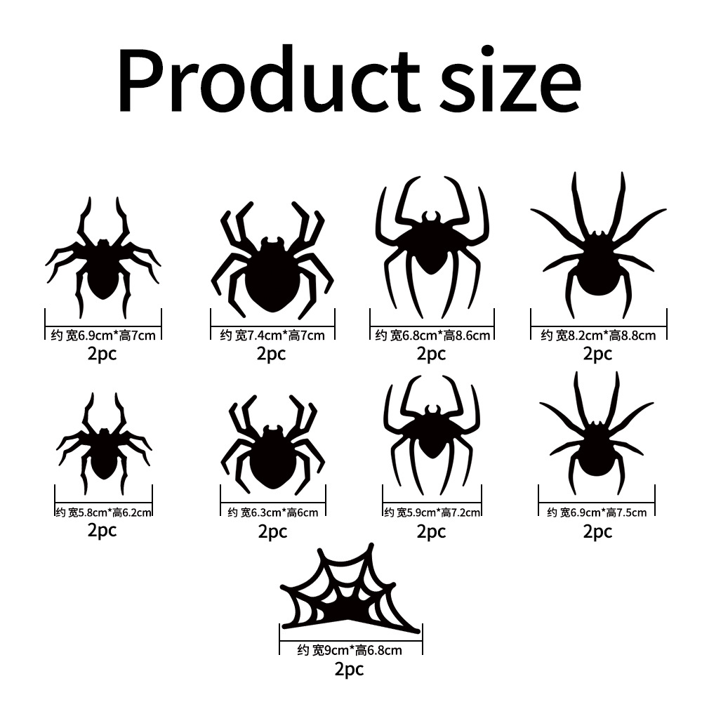 Perfect Halloween decoration】3D realistic bat spider