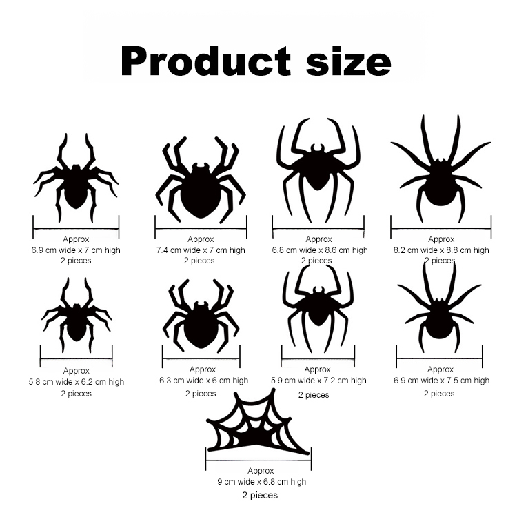 Perfect Halloween decoration】3D realistic bat spider