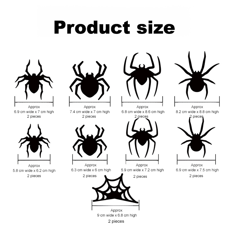 Perfect Halloween decoration】3D realistic bat spider