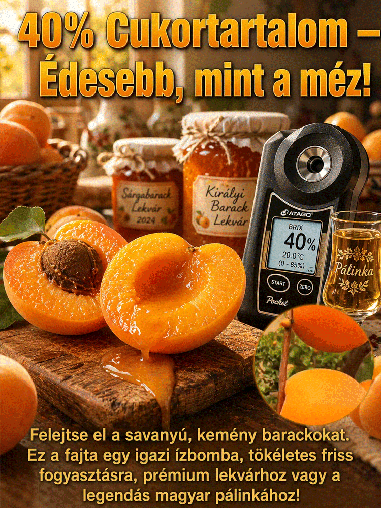 Szeretne saját, mézédes sárgabarackot szüretelni a kertjéből? 🤤 A Japánból származó császári sárgabarack a legjobb választás! és évente akár 2-3 alkalommal is bőséges termést hoz. 🌳