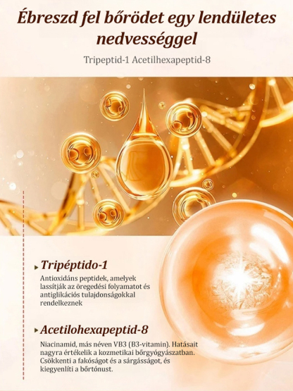 👩‍🔬 Hatékonyan csökkenti a ráncokat, és rugalmasabbá, ragyogóbbá teszi a bőrt