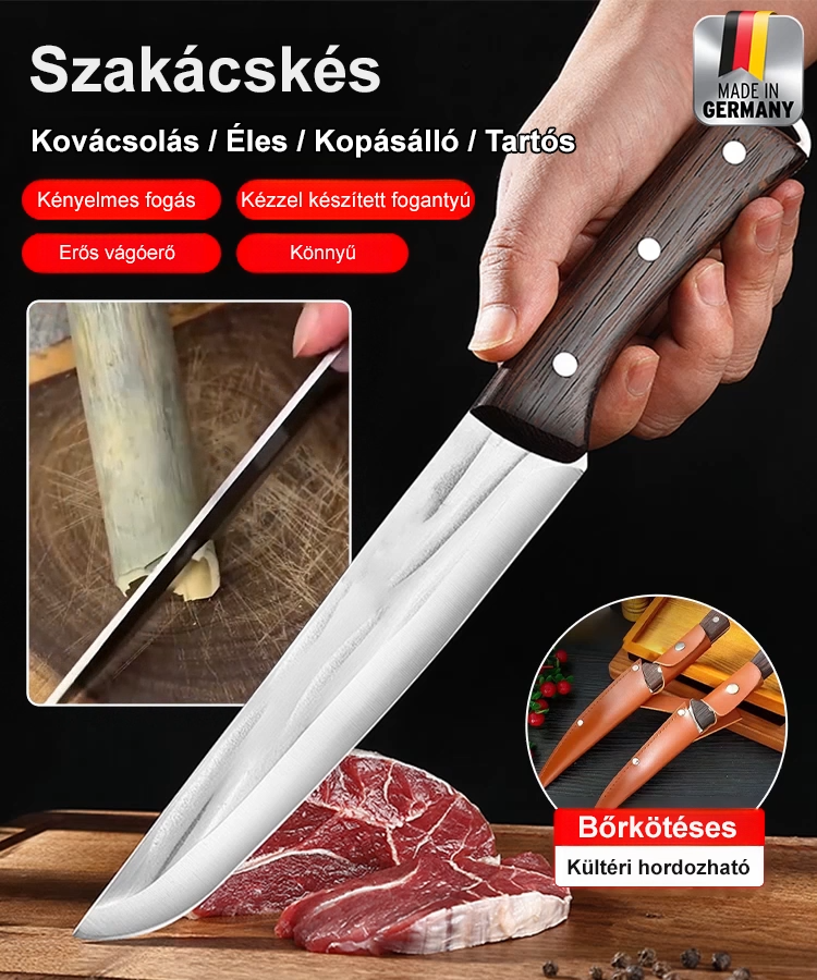 Vágd át a vasat, mint a vajat - professzionális séfek által használt kovácsolt kés 🔪20 éves minőségi garancia ⚔️