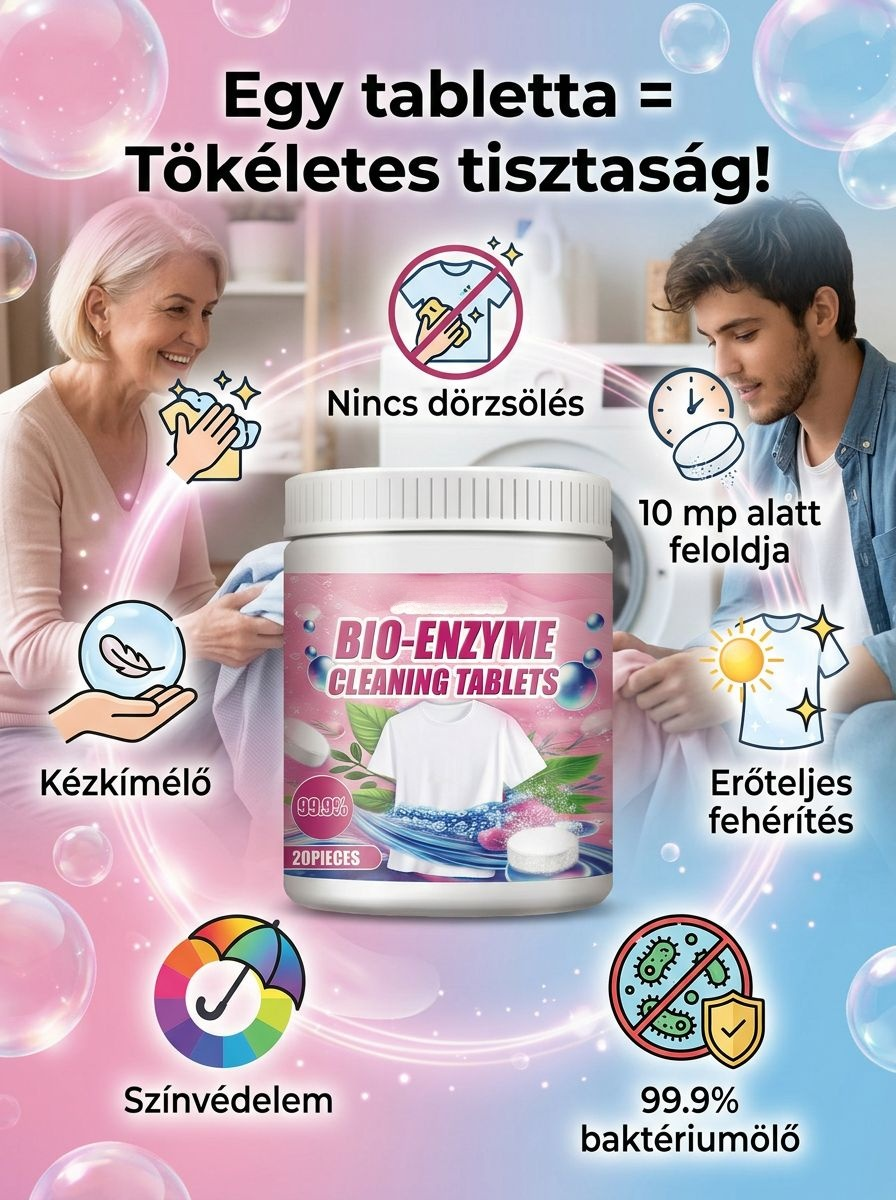 🧼Egy törlés, ami minden szennyeződést eltávolít, többfunkciós,🧹 nagy hatékonyságú tisztító tabletta (olaj, vízkő, penész - mindent egy tablettával)