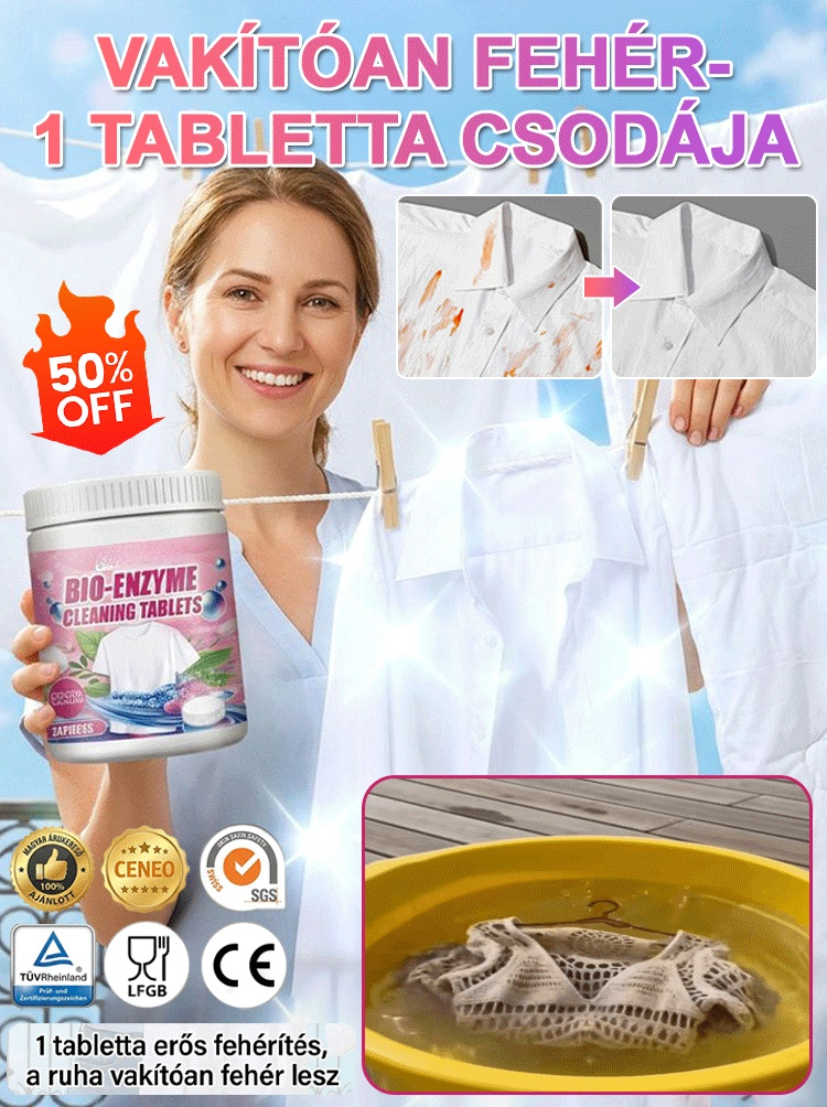 🧼Egy törlés, ami minden szennyeződést eltávolít, többfunkciós,🧹 nagy hatékonyságú tisztító tabletta (olaj, vízkő, penész - mindent egy tablettával)