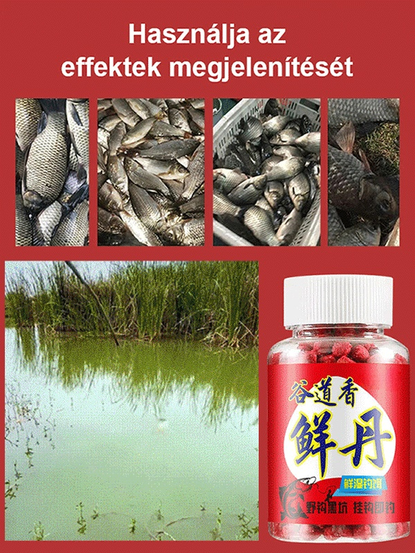 🎣【Néhány másodperc egy hal】Állati fehérje Friss Dánia Lusta horgászcsali pellet🎣